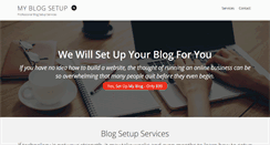 Desktop Screenshot of myblogsetup.com