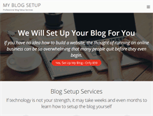 Tablet Screenshot of myblogsetup.com
